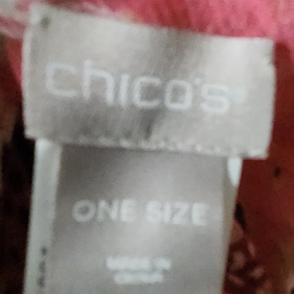 CHICOS Pink combo paisley square scarf. New with tags - Picture 10 of 14